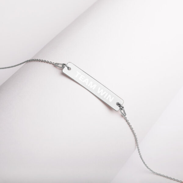 Engraved Bar Chain Necklace - Image 11